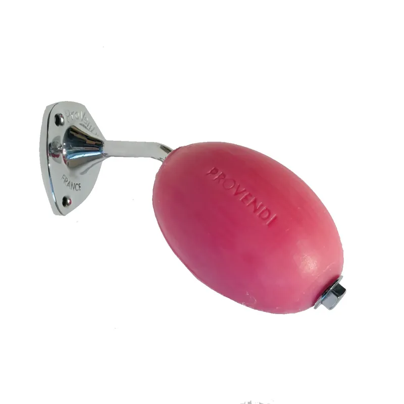 Provendi Wall Mounted Rotating Soap Holder with Rose Soap